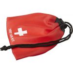 11 Piece first aid kit, red (1047-08)