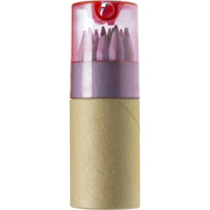 Buntstifte-Set, 12-tlg. Terrence, Rot