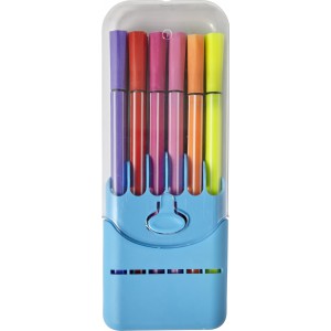 12 water-based felt tip pens Evan, light blue (Drawing set)