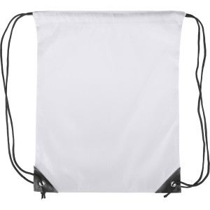 Polyester (210D) drawstring backpack Isolde, white <font size=1>[ENG]</font>