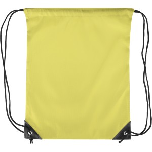 Polyester (210D) drawstring backpack Isolde, yellow <font size=1>[ENG]</font>