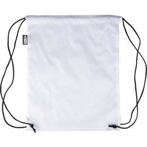 rPET polyester (210D) drawstring backpack Calix, white <font size=1>[ENG]</font>