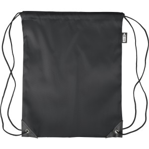 rPET polyester (210D) drawstring backpack Calix, black <font size=1>[ENG]</font>