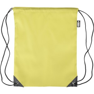 rPET polyester (210D) drawstring backpack Calix, yellow <font size=1>[ENG]</font>