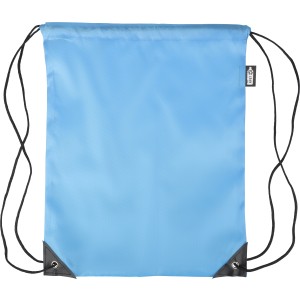 rPET polyester (210D) drawstring backpack Calix, light blue <font size=1>[ENG]</font>