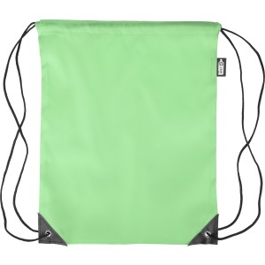 rPET polyester (210D) drawstring backpack Calix, light green <font size=1>[ENG]</font>