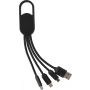 4-in-1 Charging cable set Idris, black