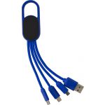 4-in-1 Charging cable set Idris, blue (432312-05)
