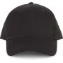 6 PANELS ORGANIC COTTON CAP, Black