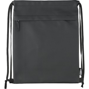 rPET polyester (600D) drawstring backpack Auri, black <font size=1>[ENG]</font>