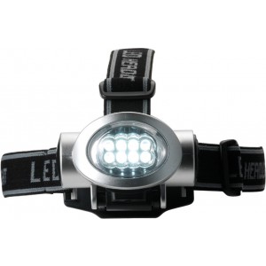 LED-Kopflampe aus ABS-Kunststoff Marisa, Silber