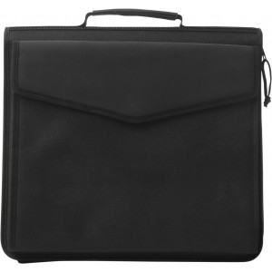 Dokumentenmappe aus Polyester/PU Coco, Schwarz
