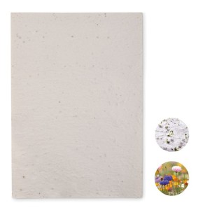 A4 wildflower seed paper sheet, White <font size=1>[ENG]</font>