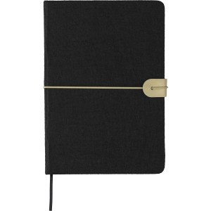 Recycled felt notebook (A5) Dario, black <font size=1>[ENG]</font>