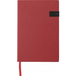 Notizbuch aus PU Lex, Rot