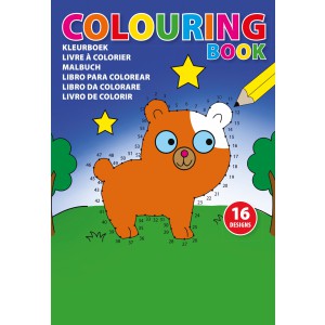 Kinder Malbuch aus Papier Constanze, custom/multicolor