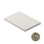 A5 seed paper cover notebook, White <font size=1>[ENG]</font> (MO2082-06)