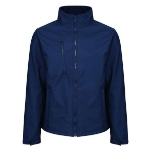 ABLAZE 3 LAYER PRINTABLE SOFTSHELL JACKET, Navy/Navy (Jackets)