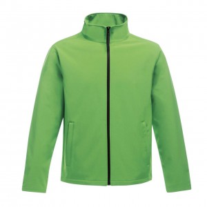 ABLAZE MEN'S PRINTABLE SOFTSHELL, Extreme Green/Black (Jackets)