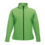 ABLAZE WOMEN'S PRINTABLE SOFTSHELL, Extreme Green/Black