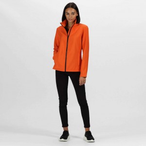 ABLAZE WOMEN'S PRINTABLE SOFTSHELL, Magma/Black (Jackets)