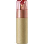 ABS and cardboard tube with pencils Libbie, red (2497-08)