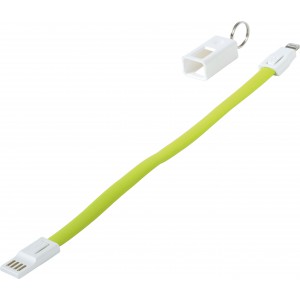 ABS charging cable Pierre, lime (Eletronics cables, adapters)