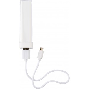 ABS power bank Nia, white (Powerbanks)