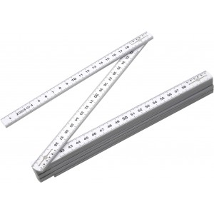 ABS ruler Karl, white (Measure instruments)