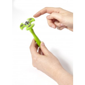 ABS Spinner pen, lime (Funny pen)