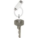 ABS USB cable on key ring, white (8489-02)