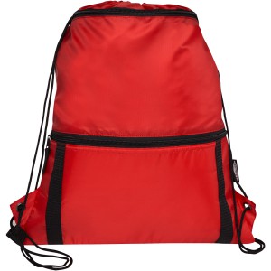 Adventure recycled insulated drawstring bag 9L, Red (Backpacks)