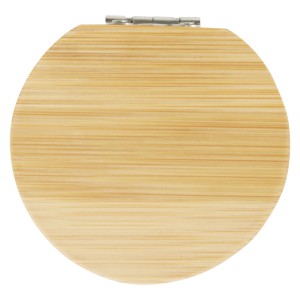 Afrodit bamboo pocket mirror, Natural (Toiletry mirrors)