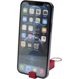 Aggia recycled plastic phone stand with fidget toy, Red <font size=1>[ENG]</font>