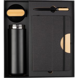 Schwarze Karton-Geschenkbox Kurt, Schwarz