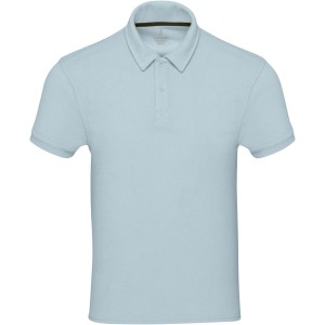 Akoya recycled terry unisex polo, Cloud Blue (T-Shirts, aus Mischgewebe, synthetisch)