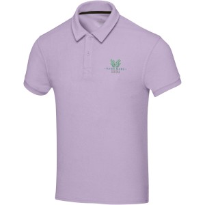 Akoya recycled terry unisex polo, Lilac (T-Shirts, aus Mischgewebe, synthetisch)