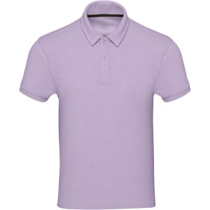 Akoya recycled terry unisex polo, Lilac (T-Shirts, aus Mischgewebe, synthetisch)