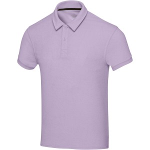 Akoya recycled terry unisex polo, Lilac (T-Shirts, aus Mischgewebe, synthetisch)