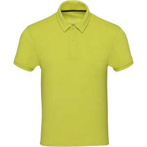 Akoya recycled terry unisex polo, Lime (T-Shirts, aus Mischgewebe, synthetisch)