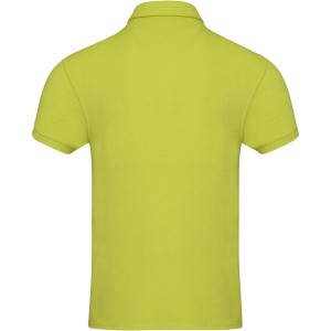Akoya recycled terry unisex polo, Lime (T-Shirts, aus Mischgewebe, synthetisch)