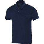 Akoya recycled terry unisex polo, Navy <font size=1>[ENG]</font> (3754455)