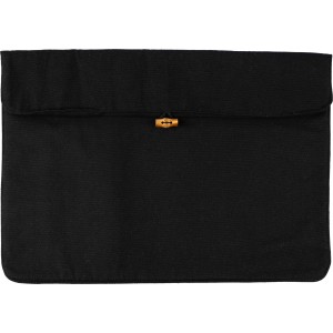 Laptoptasche aus Baumwolle (220 gr/m2) Dirk, Schwarz