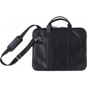 Leder-Laptoptasche Michael, Schwarz