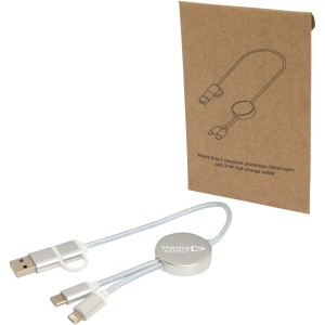 Alasia 5-in-1 recycled aluminium and plastic 30 cm data sync (Eletronics cables, adapters)