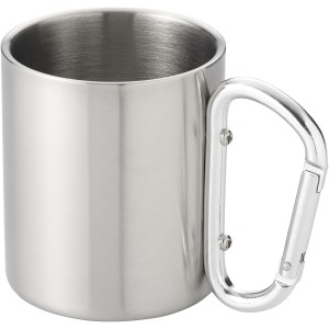 Alps 200 ml Isolierbecher mit Karabinergriff, silber