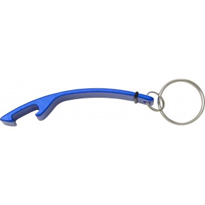 Aluminium 2-in-1 key holder Amani, cobalt blue (Keychains)