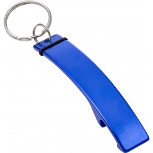 Aluminium 2-in-1 key holder Amani, cobalt blue (Keychains)