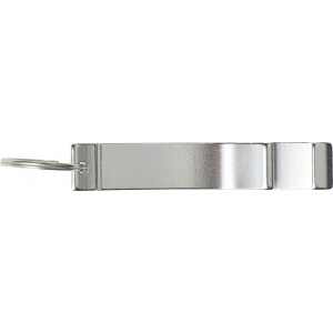 Aluminium 2-in-1 key holder Amani, silver (Keychains)