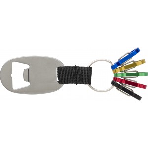 Aluminium 2-in-1 key holder Courtney, silver (Keychains)